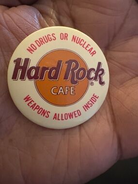 Hard Rock Cafe Pin - Cream, Orange, Purple